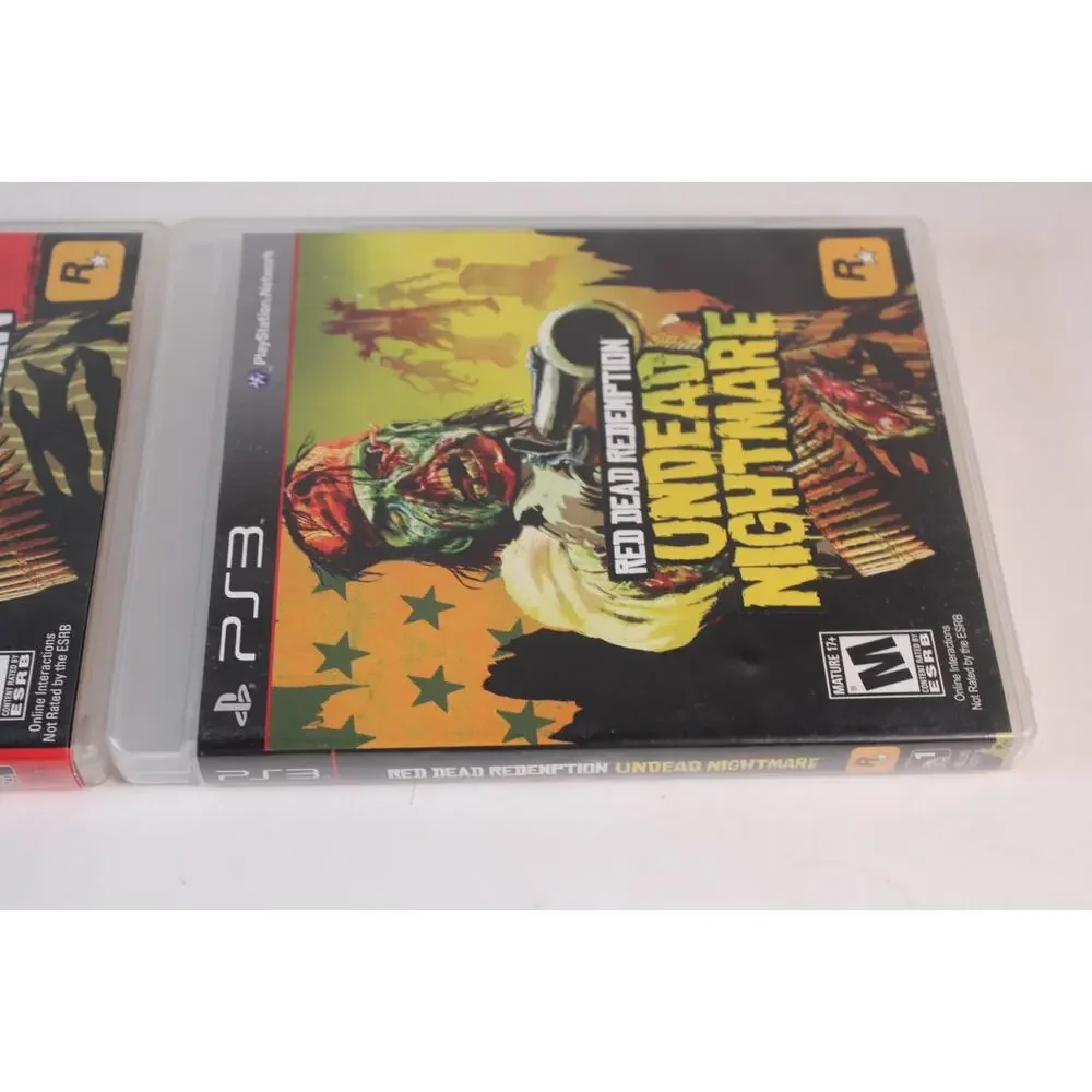 Red Dead Redemption / RDR Undead Nightmare 2 Game Lot (Sony PlayStation 3, PS3)